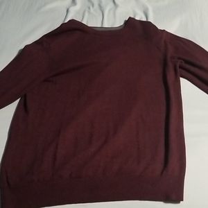 Dark red sweater